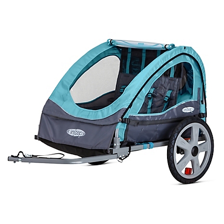 InStep Take 2 Double Child Bicycle Trailer, 16 in. Pneumatic Tires