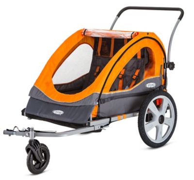 instep quick n ez double bike trailer