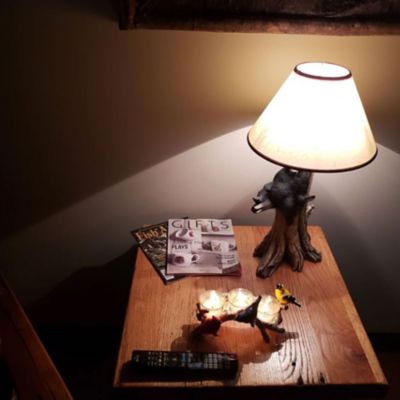 Image showing  10 in. Birch with Birds 3-Candle Holder