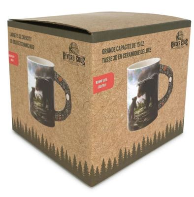 Image showing  3D 15 oz. Bears Scene Ceramic Mug