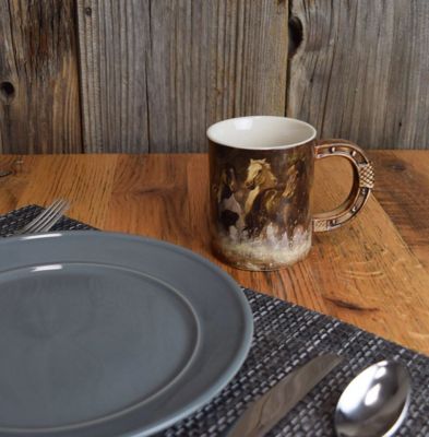 Image showing  3D 15 oz. Horse Scene Ceramic Mug