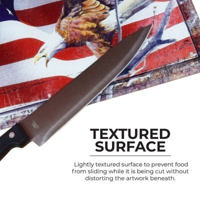 Image showing  12 in. x 16 in. American Flag Cutting Board