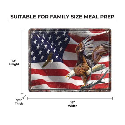 Image showing  12 in. x 16 in. American Flag Cutting Board