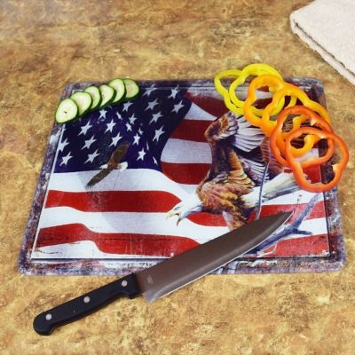 Image showing  12 in. x 16 in. American Flag Cutting Board