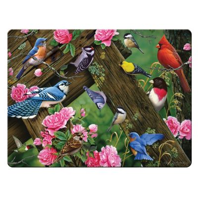 River's Edge Products 12 in. x 16 in. Song Birds Cutting Board