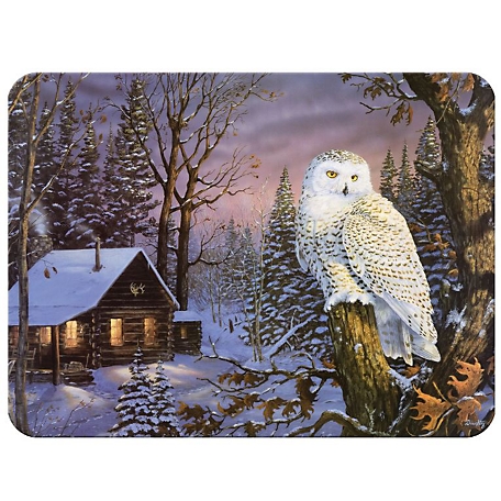 River's Edge Products 12 in. x 16 in. White Owl Cutting Board