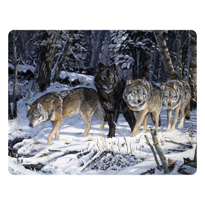 River's Edge Products 12 in. x 16 in. Wolf Cutting Board