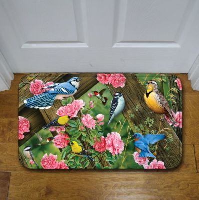 Image showing  Song Birds Memory Foam Bath Mat, 31.5 in. x 20 in.