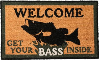 River's Edge Products 30 in. x 18 in. Bass Coir Mat