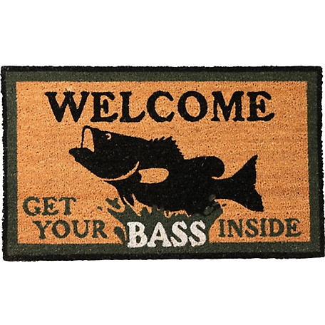 River's Edge Products 30 in. x 18 in. Bass Coir Mat