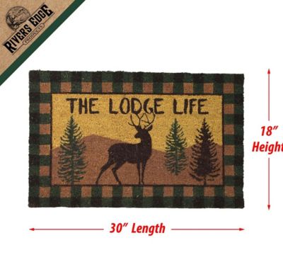Image showing  Lodge Life Deer Coir Mat, 30 in. x 18 in.
