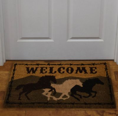 Image showing  Welcome Horse Coir Mat, 30 in. x 18 in.