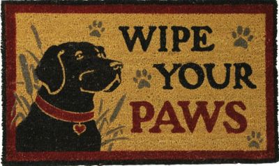 River's Edge Products 30 in. x 18 in. Wipe Paws Lab Coir Mat