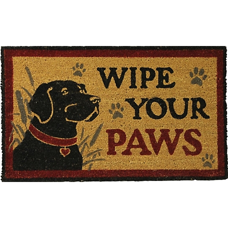 River's Edge Products 30 in. x 18 in. Wipe Paws Lab Coir Mat