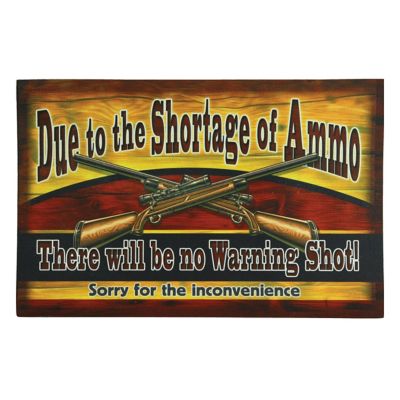 River's Edge Products 26 in. x 17 in. Ammo Shortage Rubber Door Mat