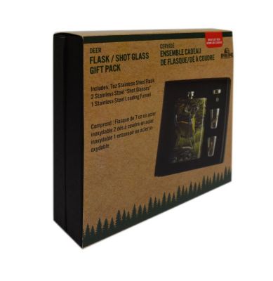 Image showing  Deer Flask and Shot Set