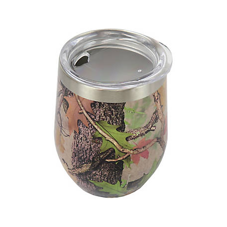 River's Edge Products Stemless Camo Wine Glass