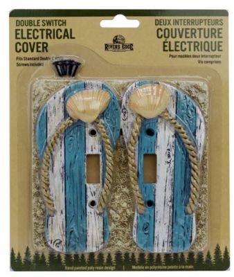 Image showing  Cover Double Beach Switch Plate