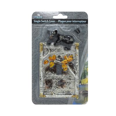 Image showing  Single Birch Bear Switch Plate Cover