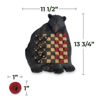Image showing  Bear Checkerboard Set, 2 Players, For Ages 12+