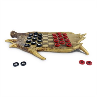 River's Edge Products Moose Antler Checkerboard Set