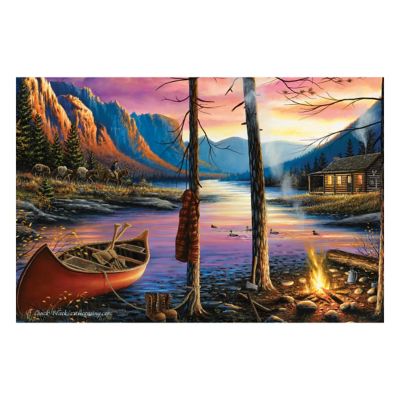 River's Edge Products 24 in. x 16 in. Home Sweet Home LED Art