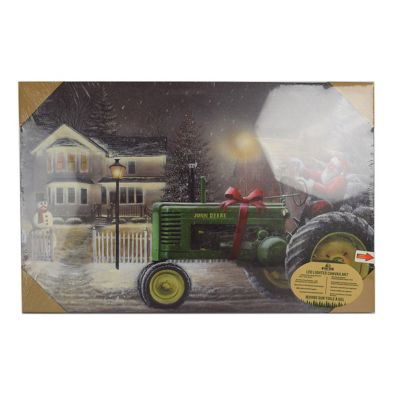 Image showing  Santa/Tractor LED Art, 24 in. x 16 in.