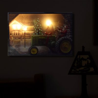 Image showing  Santa/Tractor LED Art, 24 in. x 16 in.