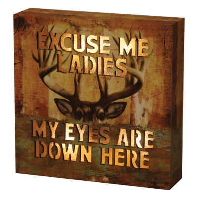 River's Edge Products 6 in. x 6 in. Excuse Me Ladies LED Box