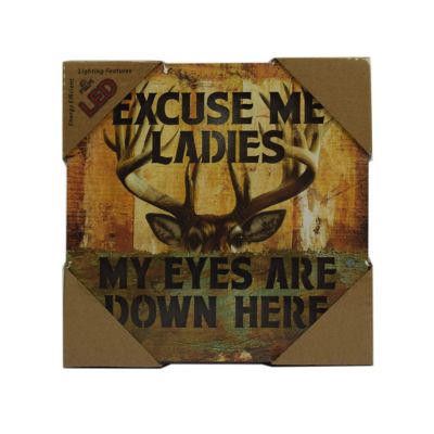 Image showing  Excuse Me Ladies LED Box, 6 in. x 6 in.
