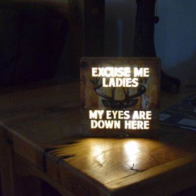 Image showing  Excuse Me Ladies LED Box, 6 in. x 6 in.