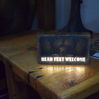 Image showing  Bear Feet LED Box, 8 in. x 5 in.