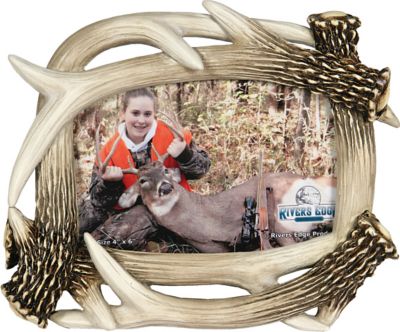 River's Edge Products 4 in. x 6 in. Antler Picture Frame