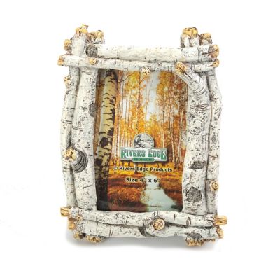 River's Edge Products 4 in. x 6 in. Birchwood Tree Picture Frame