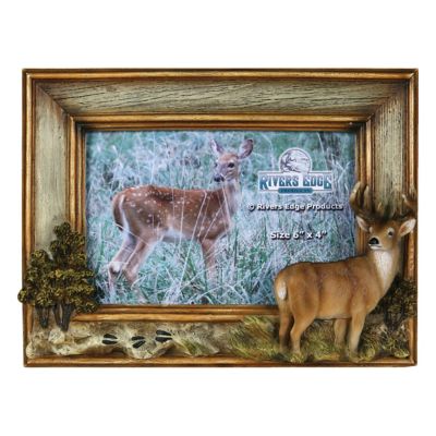 River's Edge Products 4 in. x 6 in. Deer Picture Frame