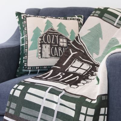 Image showing  18 in. Cabin Tapestry Pillow, 2 Pack