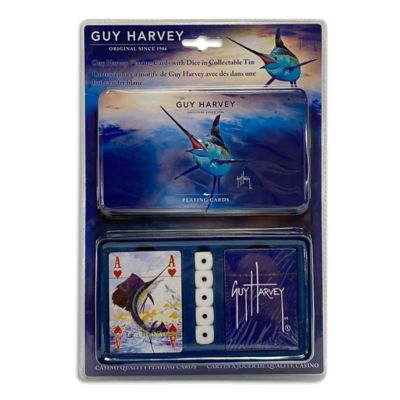 River's Edge Products Tin Guy Harvey Playing Card and Dice