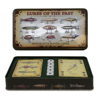 River's Edge Products Tin Lures of the Past Playing Card and Dice