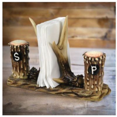 River's Edge Products Antler Salt and Pepper Shakers