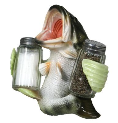 River's Edge Products Bass Holding Salt and Pepper Shakers
