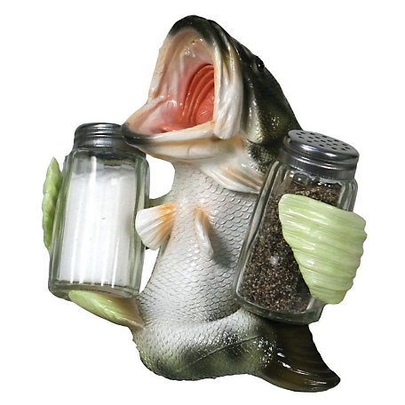 River's Edge Products Bass Holding Salt and Pepper Shakers