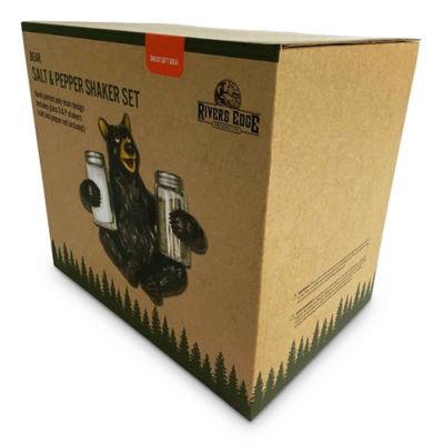 Image showing 6 th River's Edge Products Bear Glass Salt and Pepper Shakers