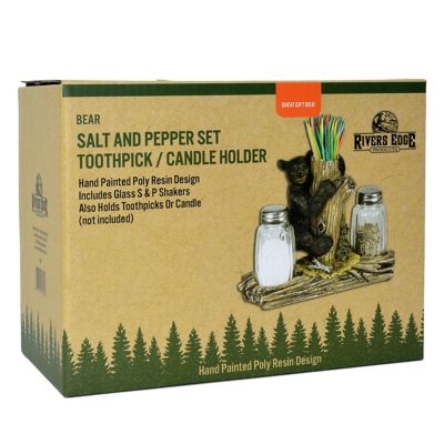 Image showing  Bear with Toothpick Holder Salt and Pepper Shakers