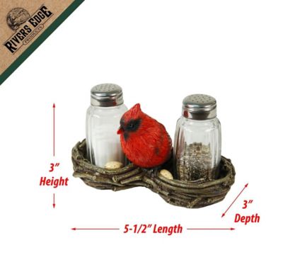 Image showing  Cardinal Salt and Pepper Shakers