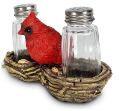 Image showing 5 th River's Edge Products Cardinal Salt and Pepper Shakers