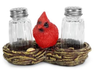 Image showing 6 th River's Edge Products Cardinal Salt and Pepper Shakers
