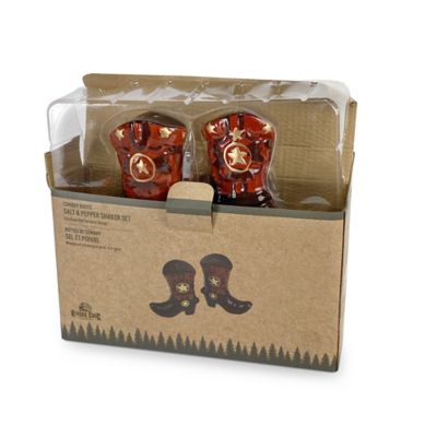 Image showing 6 th River's Edge Products Cowboy Boots Salt and Pepper Shakers