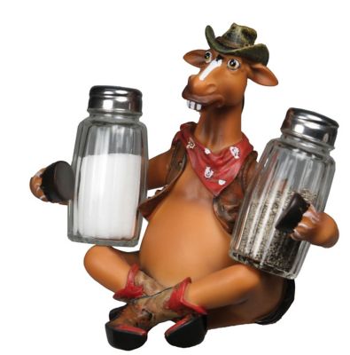 River's Edge Products Horse Holding Salt and Pepper Shakers