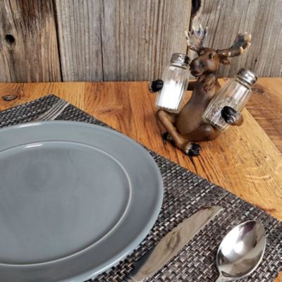 Image showing  Moose Holding Salt and Pepper Shakers