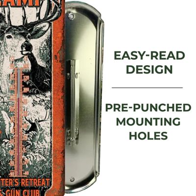 Image showing  Deer Camp Tin Thermometer